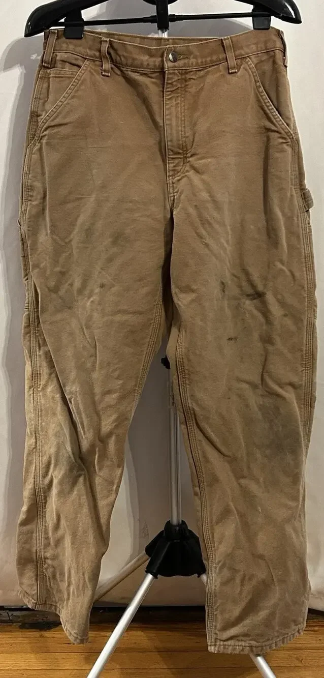 Carhartt Brown Carpenter Pants size 34 x 32